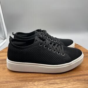 Eileen Fisher Shoes Womens 10 Black Knit Lace Up Platform Comfort Casual Sneaker
